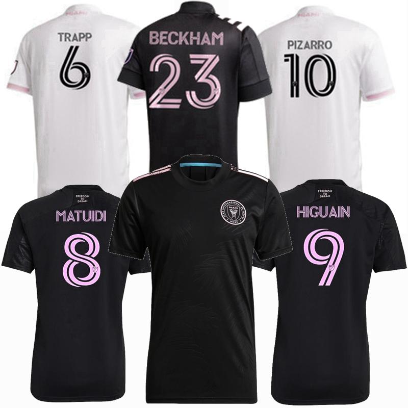 

2021 2022 Inter Miami HIGUAIN football jerseys Beckham MATUIDI soccer jersey 20 21 PIZARRO PELLEGRINI CARRANZA shirt men maillot uniform, Black