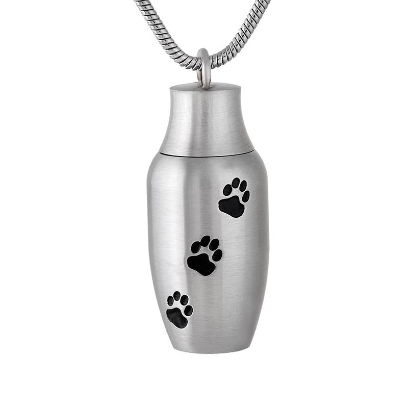 Pendant Necklaces Print Engraved Locket Stainless Steel Cremation Jewelry For Dog Cat Keepsake Ashes Urn Necklace Wholesale Price-image-708542315