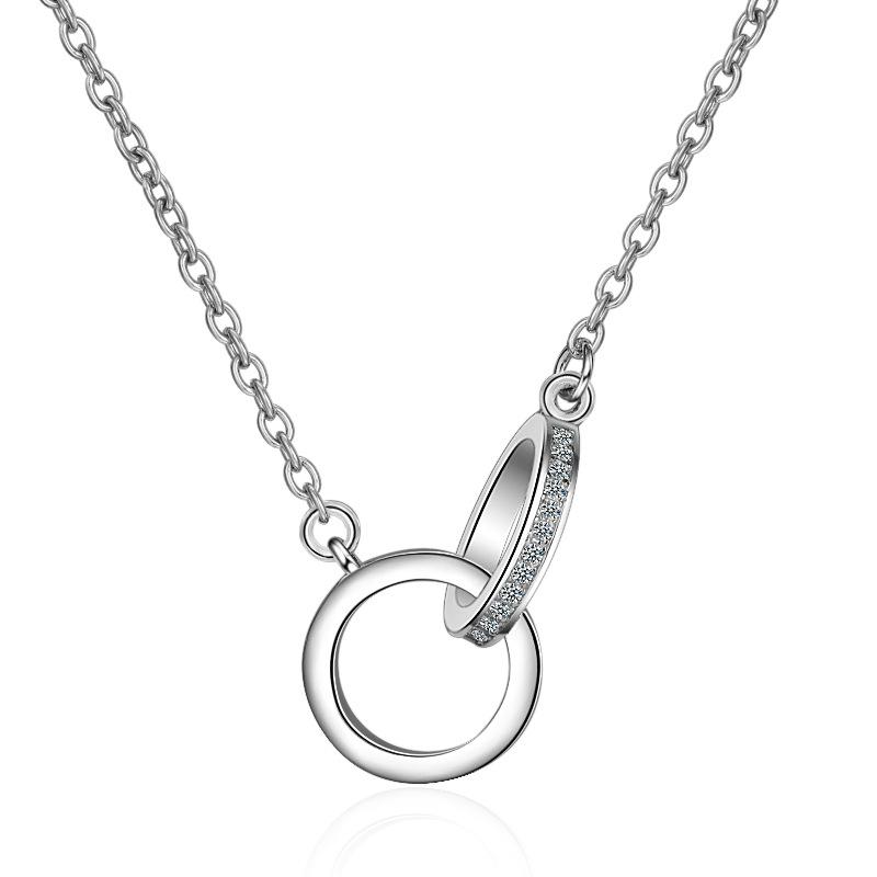 

Pendant Necklaces Korean Pendants For Women Cubic Zirconia Statement Necklace Jewelry Collar Colar De Plata