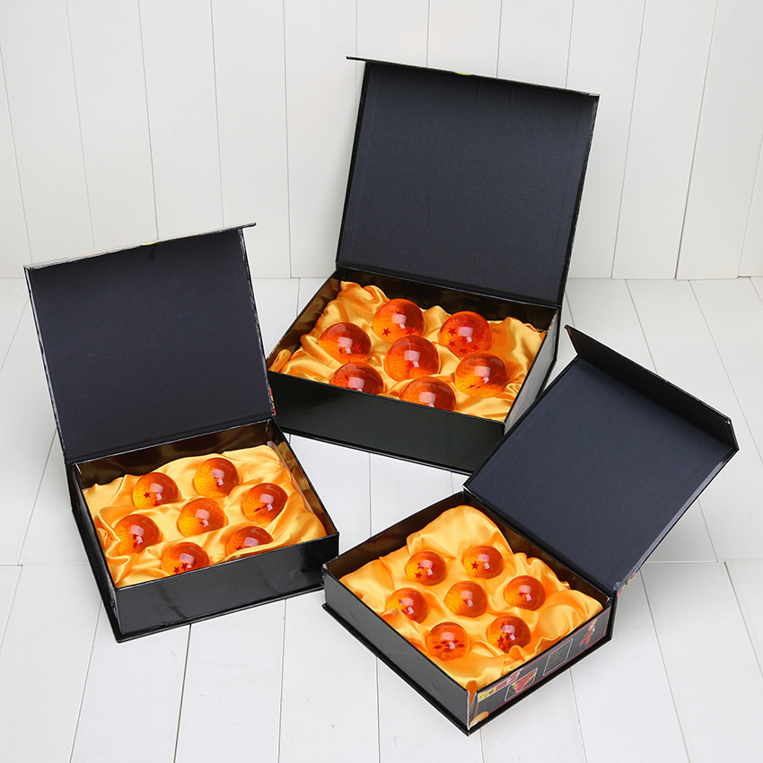 

7pcs/set Dragon Super big 3.5cm 4cm 5.7cm 7 Stars Crystal Balls PVC Z Action Figure Toy Collection X0503