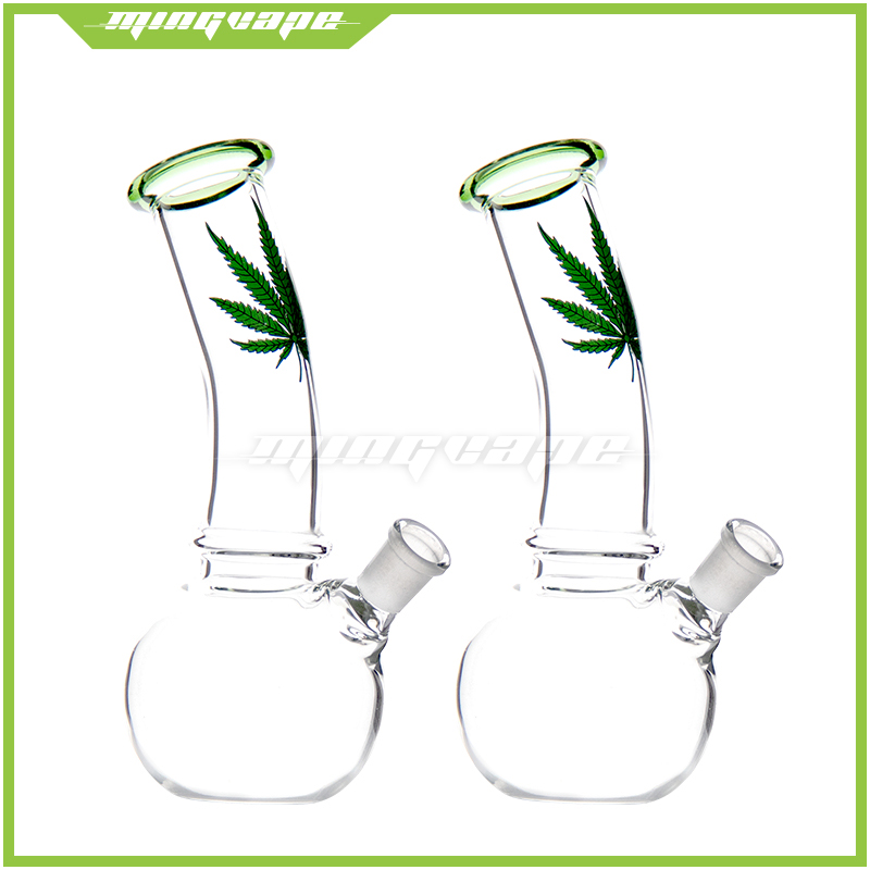 7.87 Inches Elctroplate Glass Bong Dab Rig Smoking Hookah Beaker Base Tobacco Pipes 14mm Bowl Downstem-image-719058603