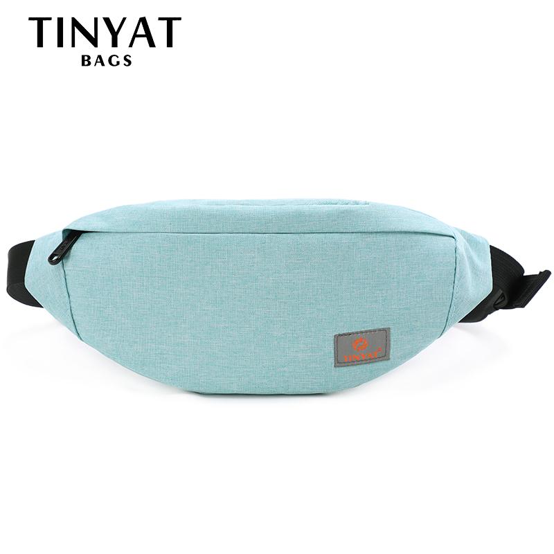 

Men Women Waist Pack Bag Casual Fanny Canvas Belt Girl Mobile Money Bags Blue
