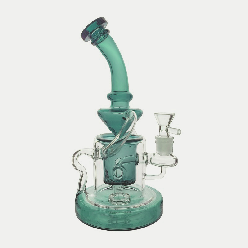 

hookahs Tornado Klein Recycler Showerhead Perc Dab Rig beaker bongs oil dabs 14mm joint