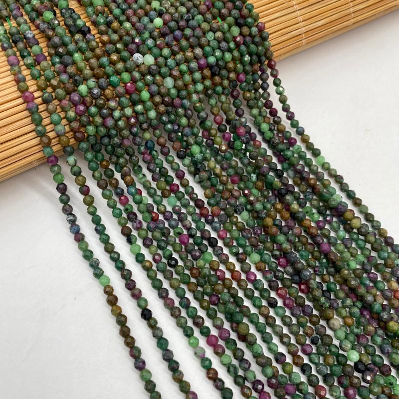 

Other Faceted Round Epidotes Stone Loose Beads For Jewelry Making DIY Bracelet Necklace Accessories Women Gifts Size 3mm