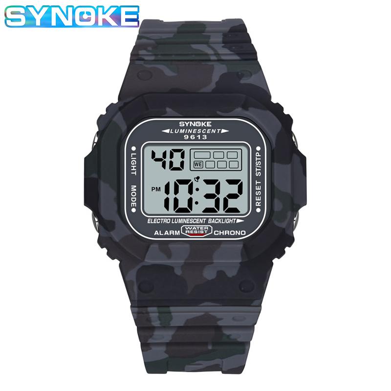 

Official Watches Digital Watch Men LED Sports Wristwatch Man Clock Military Relogio Masculino Wristwatches, Slivery;brown