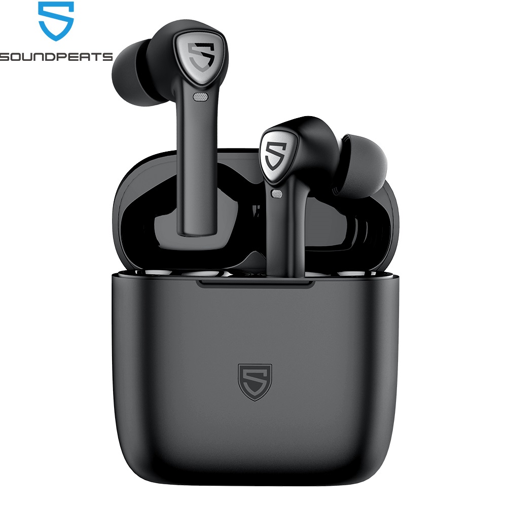 

SoundPEATS TrueCapsule2 True Wireless Earbuds with 4 Mics in-Ear DetectioncVc 8.0Single/Twin Mode Bluetooth 5.0 Eardphones