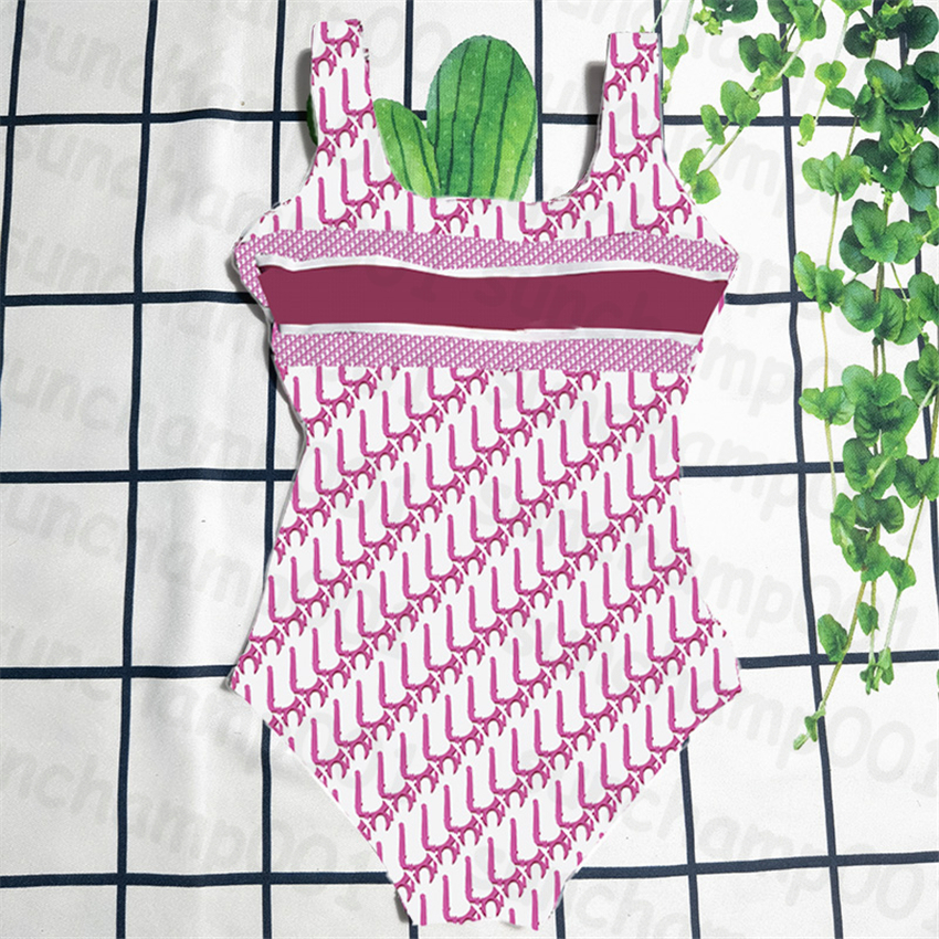 

Sexy Swimsuit Women Stylish Fitting Swimming Wear Vacation Seaside Beach Sport Swimwear One Piece Pink Swimsuits