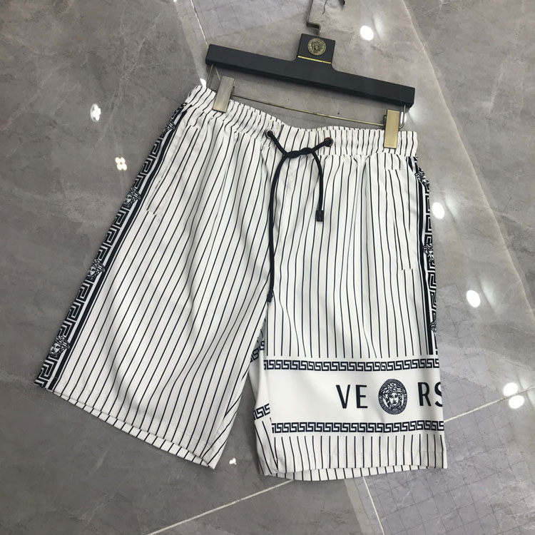 

2021 Summer shorts waterproof fabric designer men's white black beach shorts pants men's swimwear men's swimming trunks