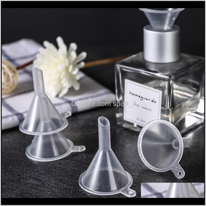 

Other Tools Kitchen Home Garden Drop Delivery 2021 Mini Transparent Plastic Small Per Essential Oil Empty Bottle Liquid Filling Funnels Kitch