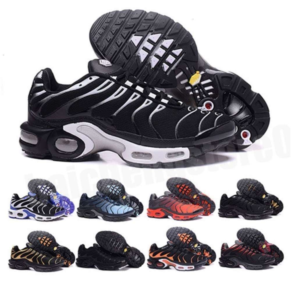 

2021 Discount Hight Quality Sports Running Shoes New TN Men Black White Red Mens Breathable Runner Sneakers Man Trainers Tennis Sh flystarr, Color 1