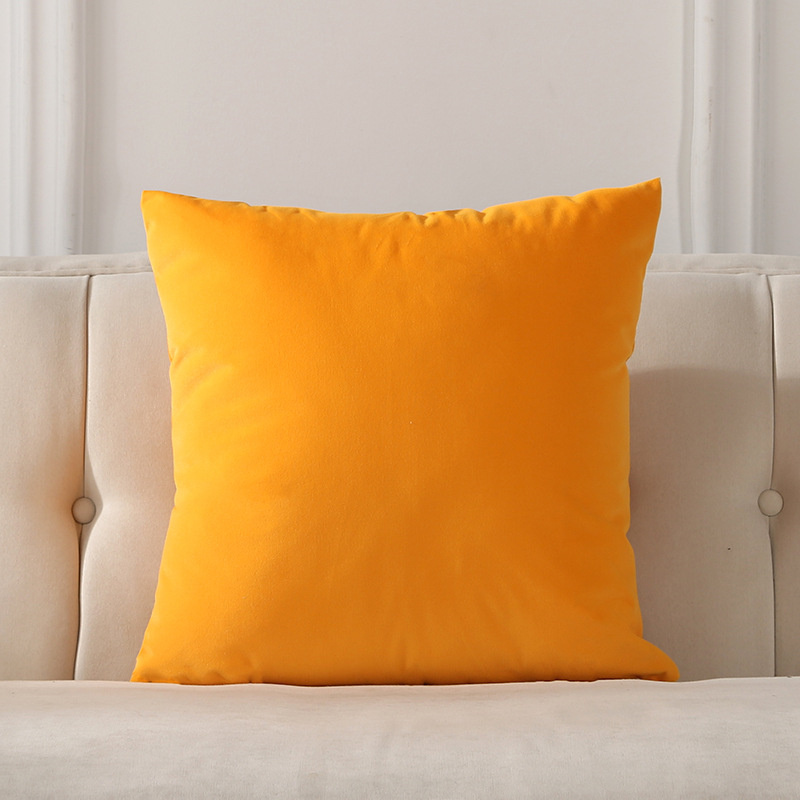 

Solid Color Throw Pillow Coat Cushion Sofa Office Waist Backrest AA14, 1-orange red