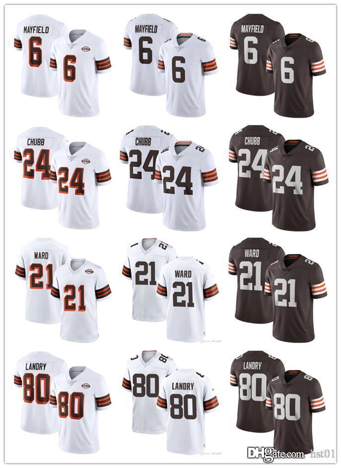 

Men Women Youth ClevelandBrownsJersey 80 Jarvis Landry 21 Denzel Ward 6 Baker Mayfield 24 Nick Chubb Football Jerseys, Black;red