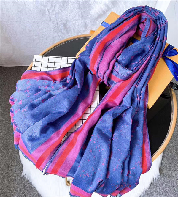 

Fashion women scarf four seasons autumn winter thin long silk wool 180*70cm shawl classic gold thread, Blue;gray