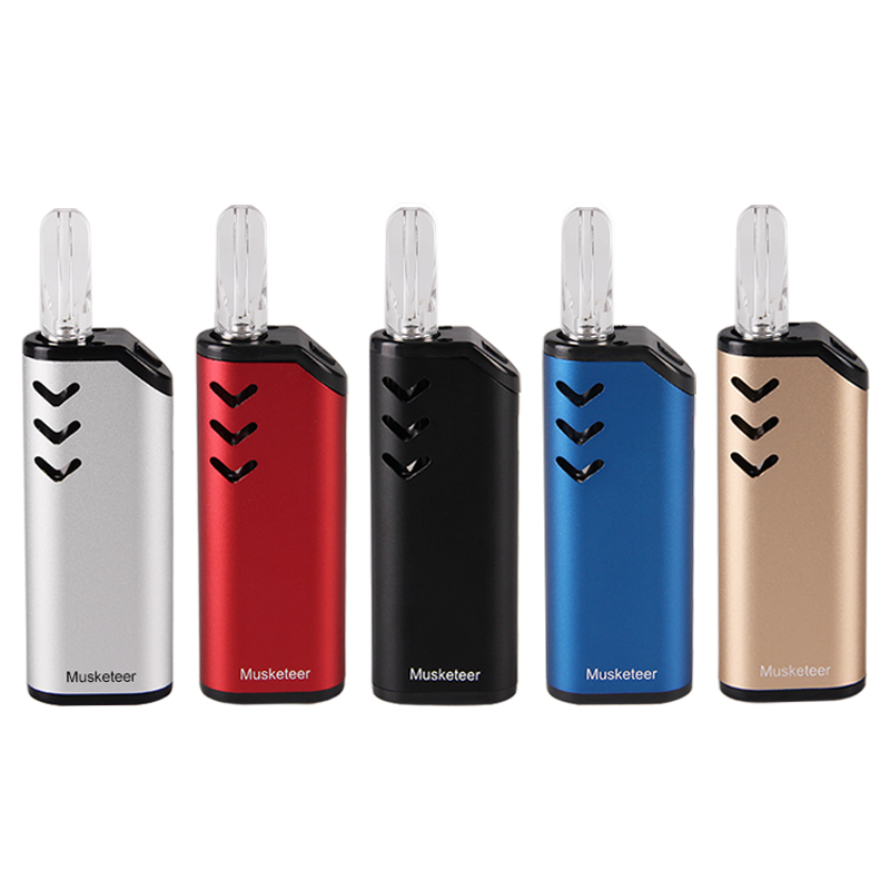 

ECT MUSKETEER Mod 650mAh Battery Kits Preheat VV Adjustable Voltage Batteries 510 Thread With USB Charger