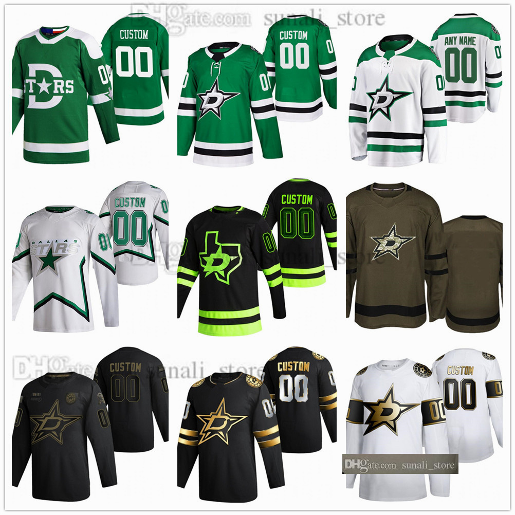 

Stitched Hockey Jersey 91 Tyler Seguin 14 Jamie Benn 47 Alexander Radulov 3 John Klingberg 30 Ben Bishop 4 Miro Heiskanen 21 Jason Robertson 24 Roope Hintz Ryan Suter, Men black