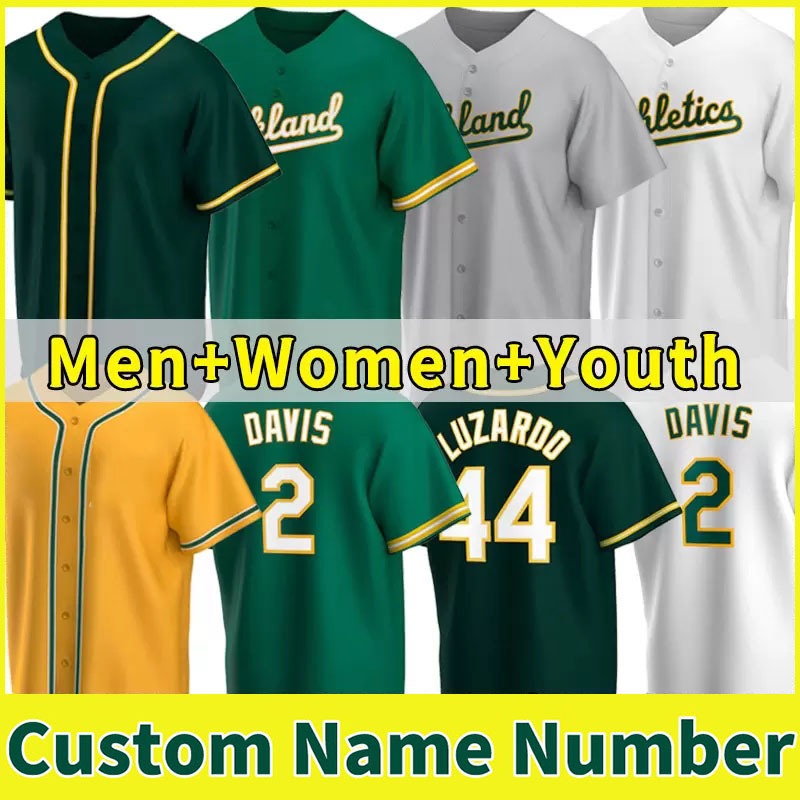 

Custom Athletics Jerseys Oakland Jesus Luzardo Khris Davis Matt Olson Chapman Rickey Henderson Elvis Andrus Ramon Laureano Frankie Montas Player Baseball Jersey, Men color 7