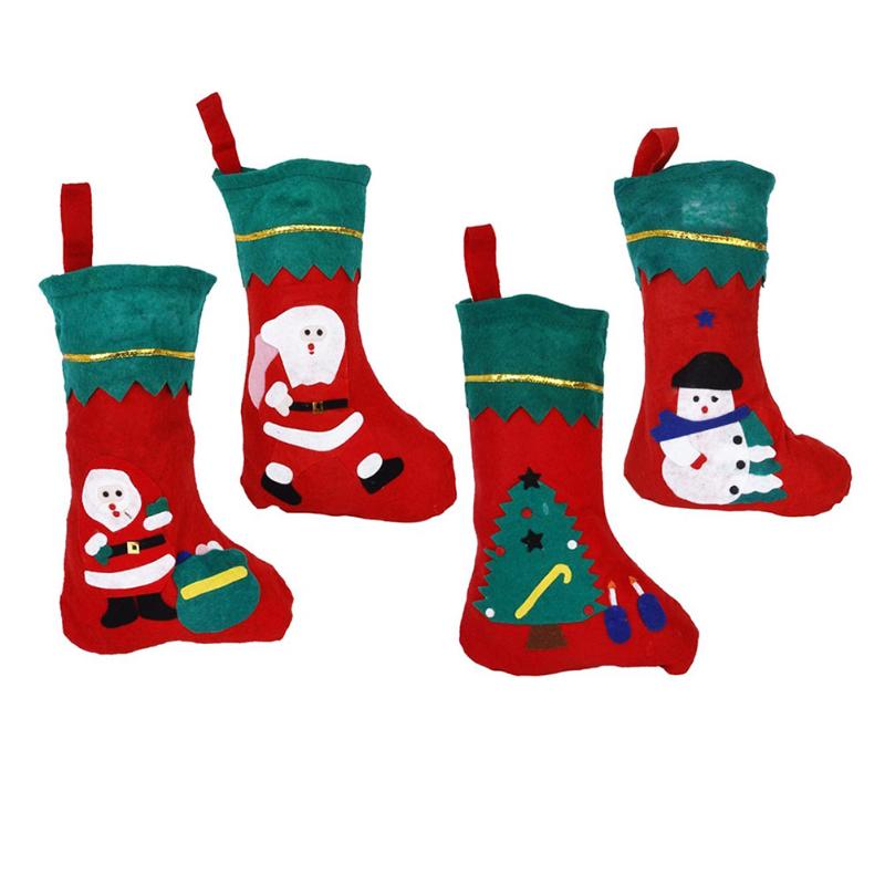 

Christmas Decorations 12pcs Santa / Snowman Tree Style Stockings Gift Bag (Random Pattern)