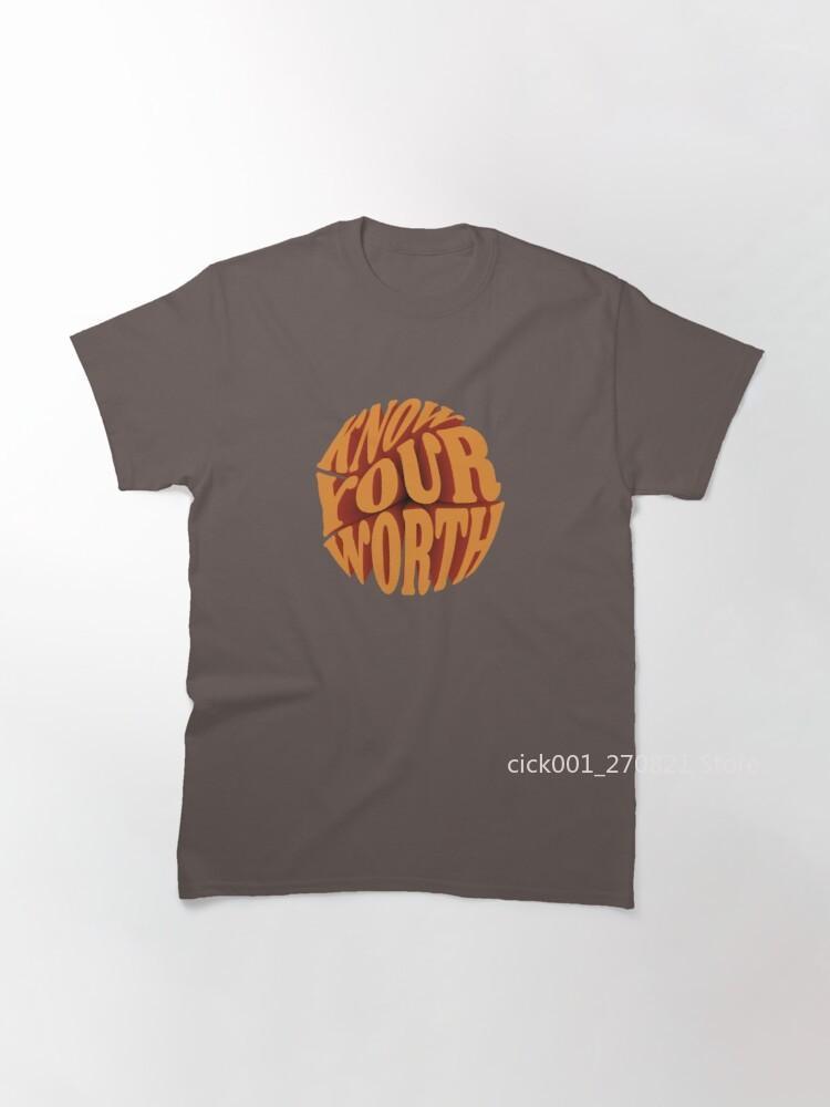 

Men's T-Shirts Know Your Worth Classic T-Shirt, Black