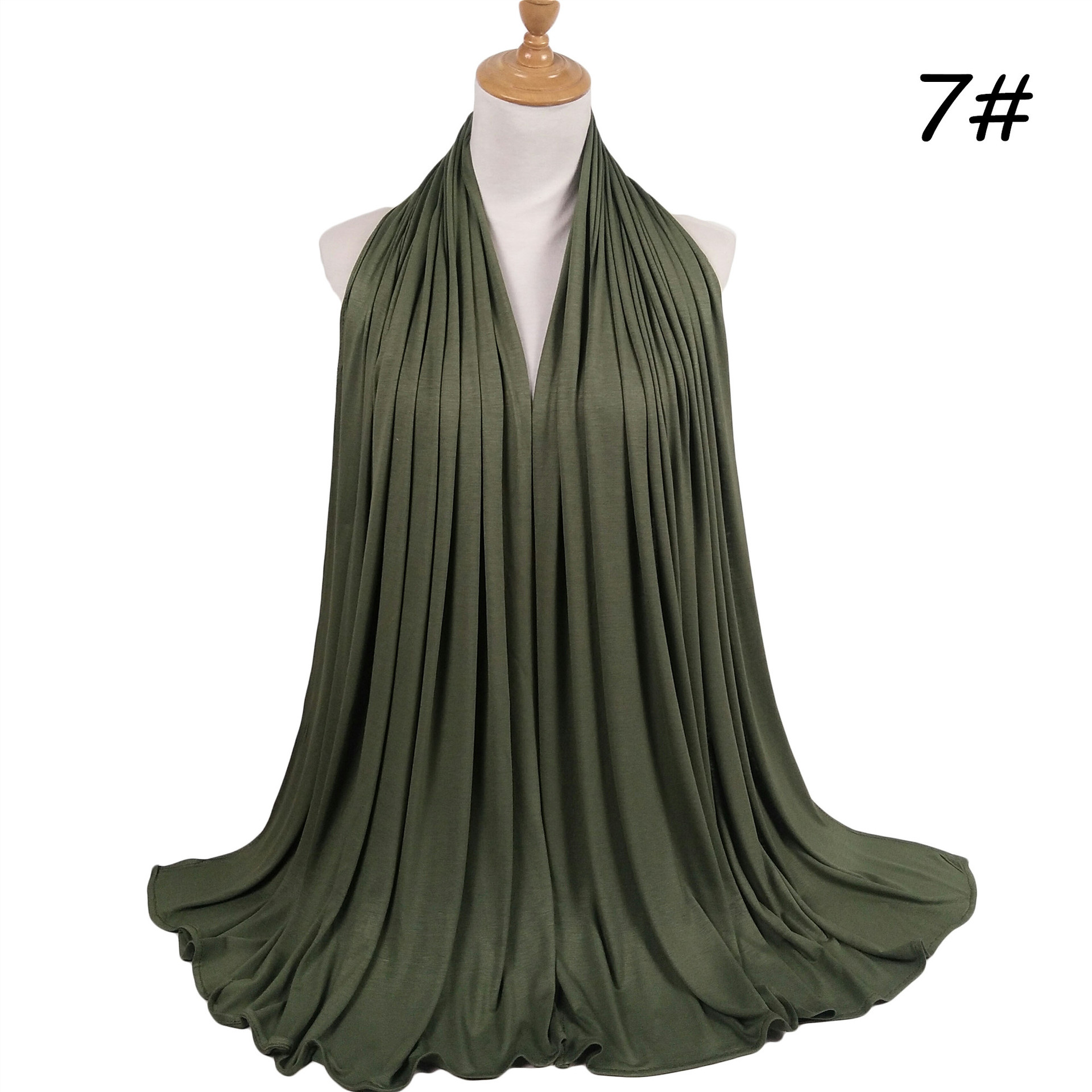 

180*80 cm Maxi Cotton Jersey Abaya Hijab Scarf Turban Muslim Fashion Foulard Turbans For Women Headscarf Voile Femme Musulman