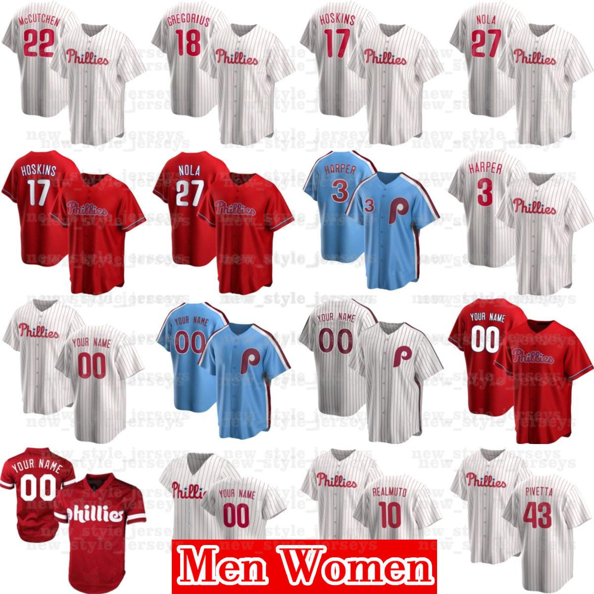 

Custom Philadelphia 2020 Phillies Jersey 3 Bryce Harpe 17 Rhys Hoskins 10 JT Realmuto Men Women Youth any name any number jersey stitched xx, Men(fei cheng ren)