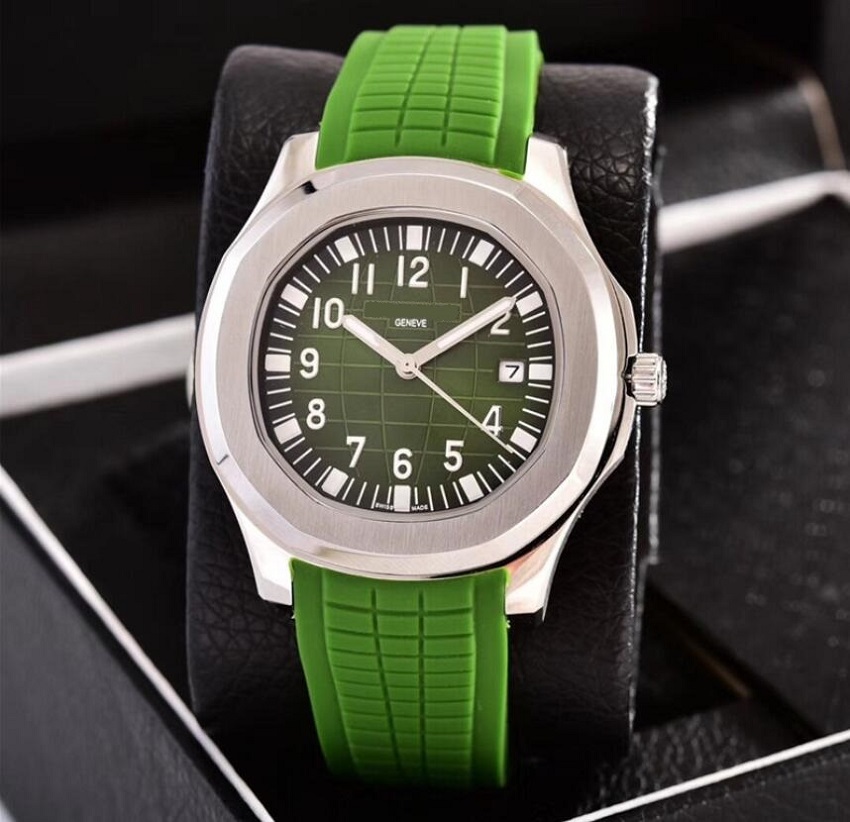 

5A Classic Men Mens Square daydate 41mm Sapphire Watches Sports Automatic Movement Mechanical Steel montre de luxe Wristwatches, Slivery;brown