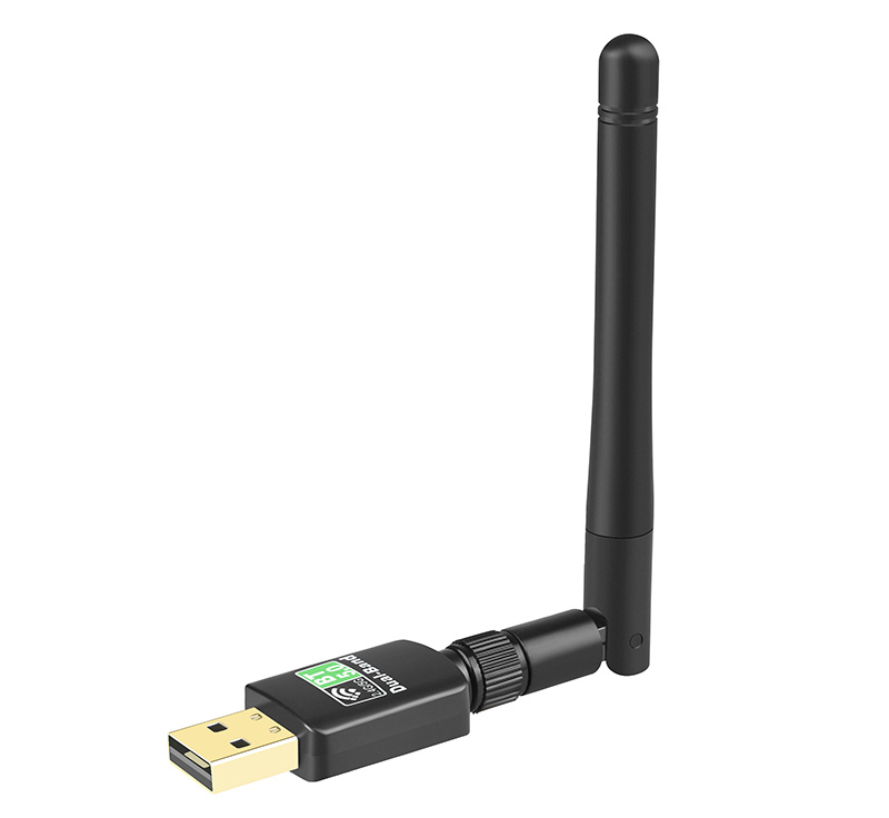 USB WiFi Adapter Bluetooth Dual Band 2.4G/5G Mini Wi-fi AC Wireless Network Card Dongle with High Gain Antenna-image-731748917