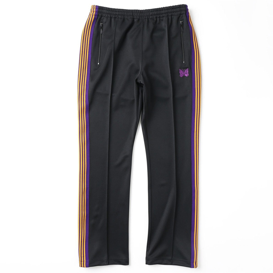 

Black Pants Men Women Purple Yellow Embroidered Sweatpants High Quality Trousers