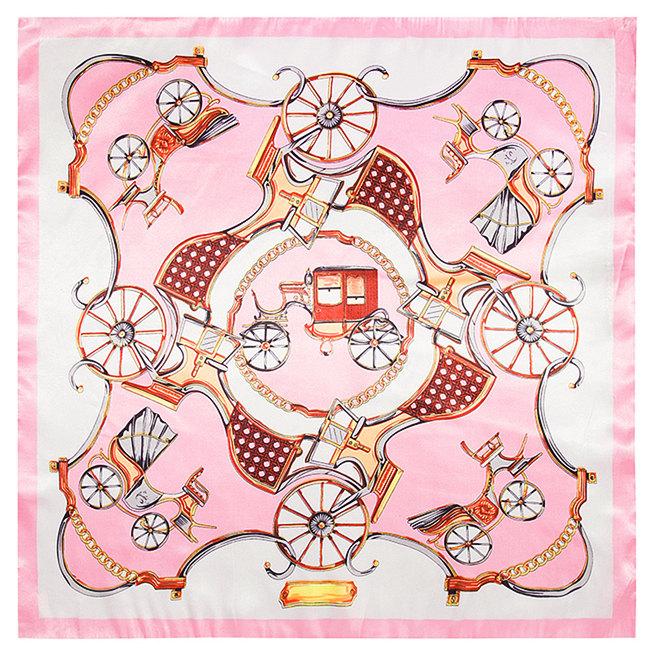 

Bandanas 2021 Square Polyester Silk Scarf Sunflower Pattern 60x60cm Ladies' Satin Sqaure Scarves Printed Style Women Headscarf