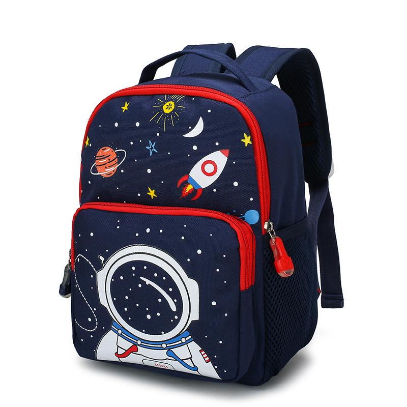 

School Bags Kids Cartoon Space Backpack For Boy Girls Kindergarten Schoolbag Children Bookbag 2-6 Years Old Bagpack, Any-red