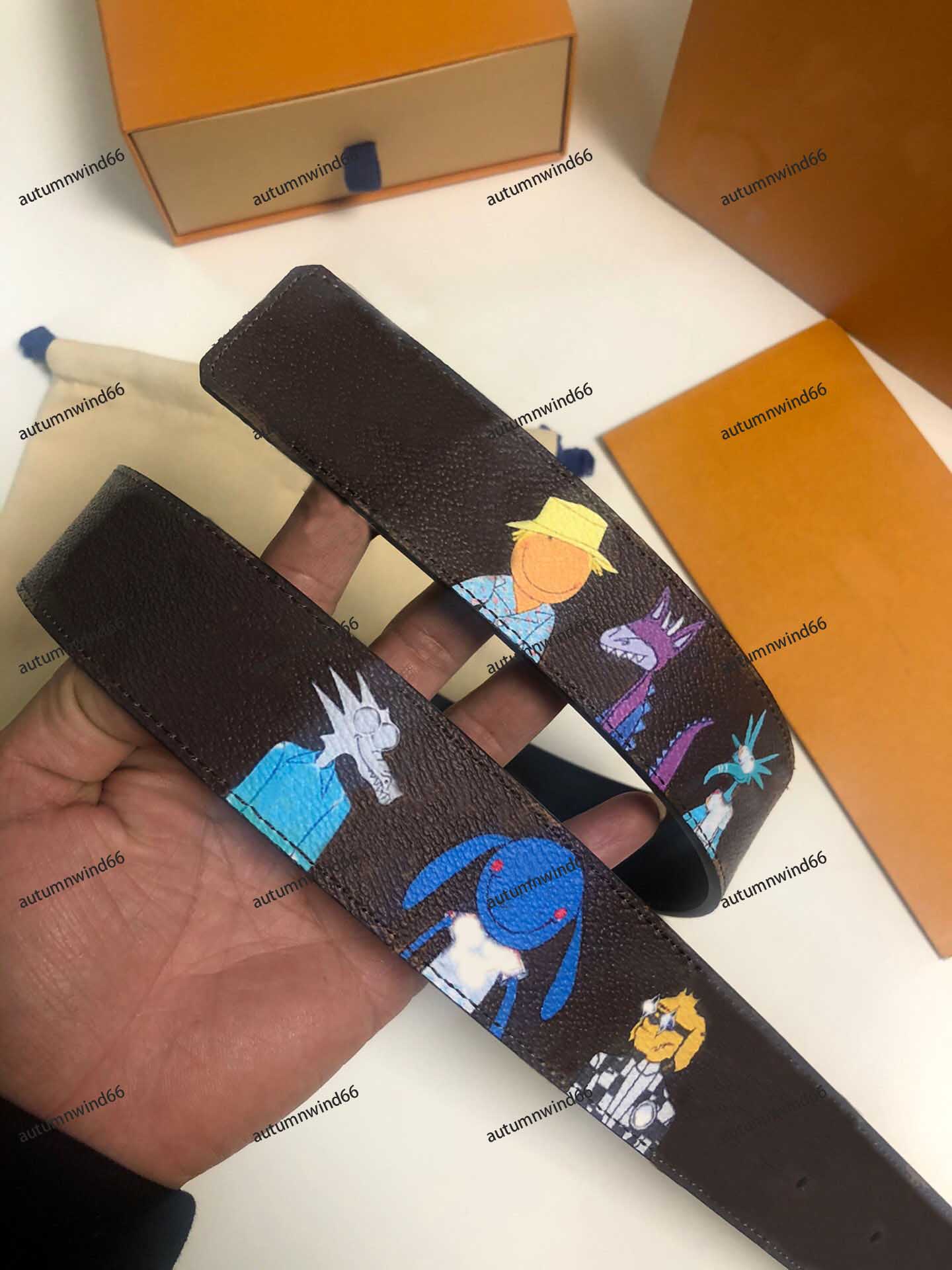 

Fashion Big buckle genuine leather belt with box designer belts men women high quality new mens belts 14, Select image