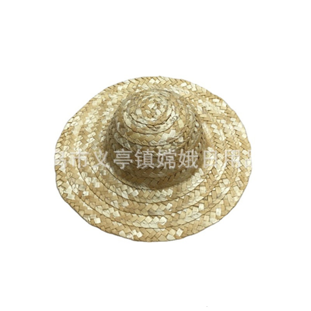 

Toy hat pet small straw bird's nest 13cm graffiti painting DIY, Yellow