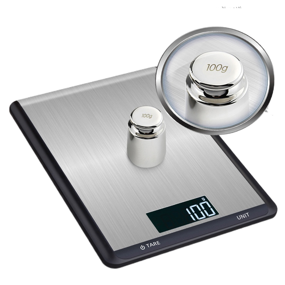 

5/10Kg Digital Kitchen Food Scale Electronic Balance Stainless Steel Multifunction Measuring Weight Tool LCD Electronic Gram Sca