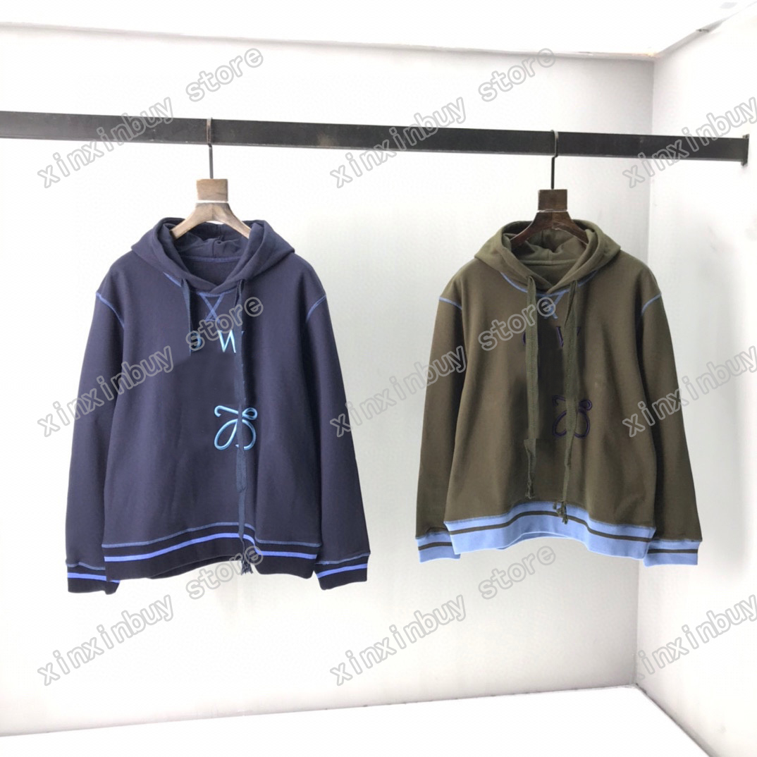 

21ss Mens Womens Designers Hoodies Sweatshirts luxury Rainbow MUSIC letter embroidery streetwear Man Paris Fashion long Sleeve luxurys Army, Black