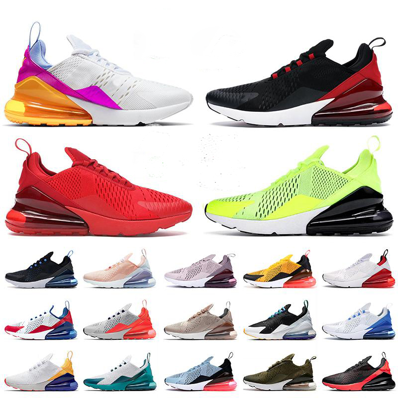 

270 running shoes triple black white red women men Chaussures Bred Be True BARELY ROSE mex mens trainers Outdoor Sports Sneakers, Shoelace