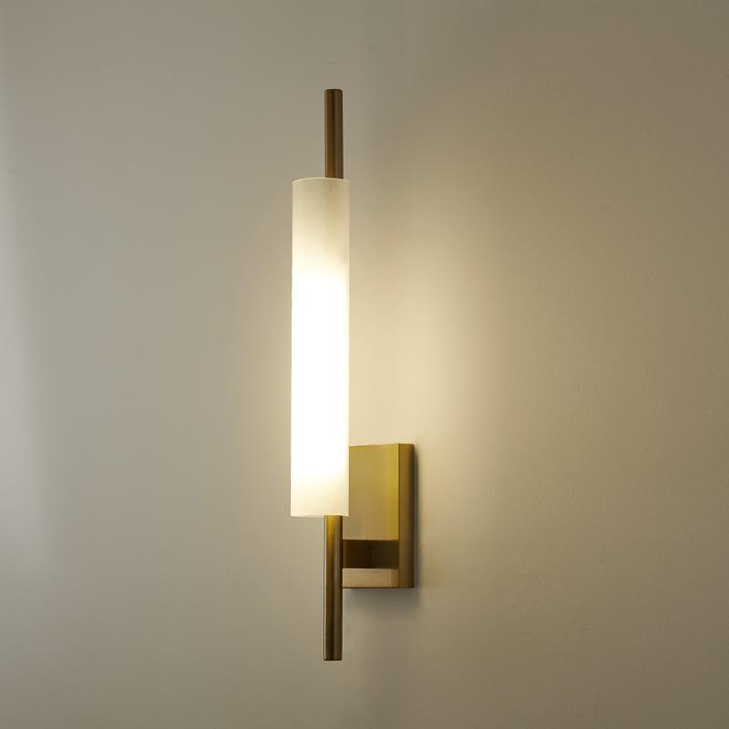 

Wall Lamp Post-Modern Luxury Long Acrylic Designer Gold Lustre Indoor Lighting Living Room Background Bedside Stairs Hallway Bar