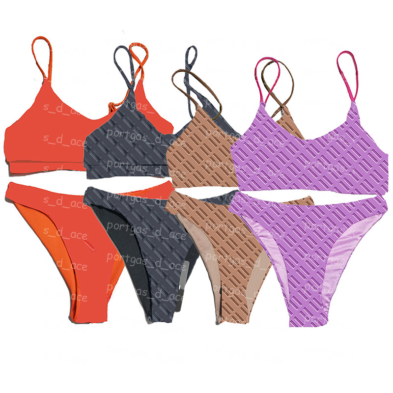 

New Fashion Letters Jacquard Bikinis Vintage SpasHG Diving Surfing Swimsuits Sexy Split Beach Swimwear Bathing Suit Womens Swimsuit 4 Colors