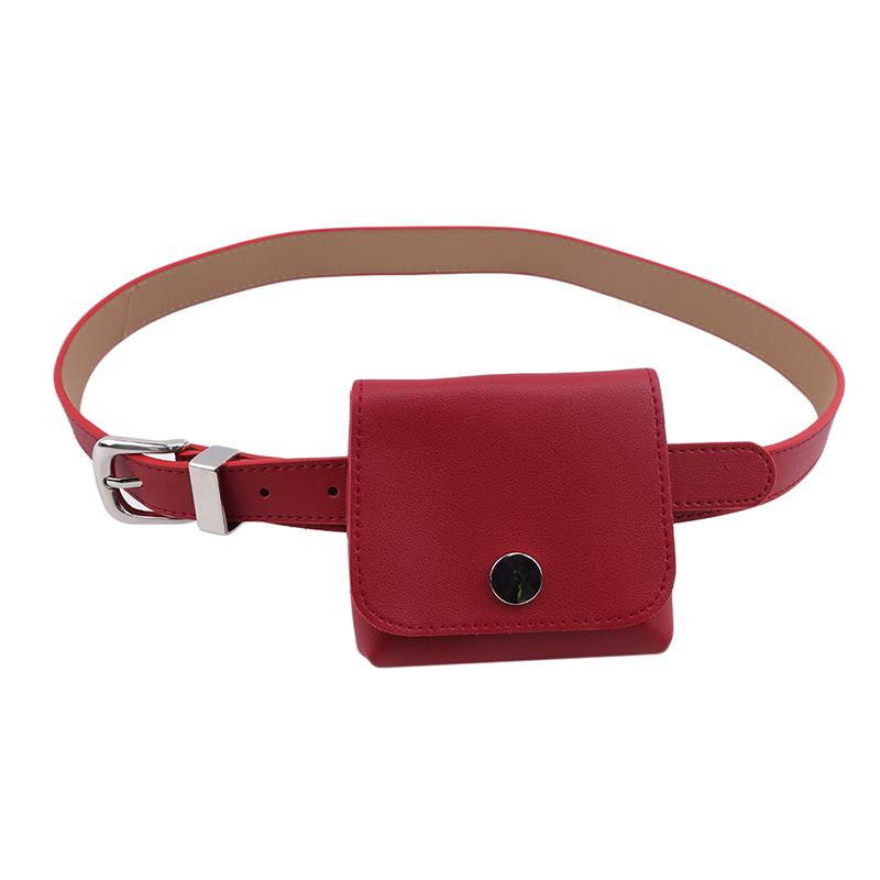 

Belts Multicolor Mini-bag Pu Leather Long Belt Personality Women Fashion Tide All-match Spring Autumn 2021, Black;brown