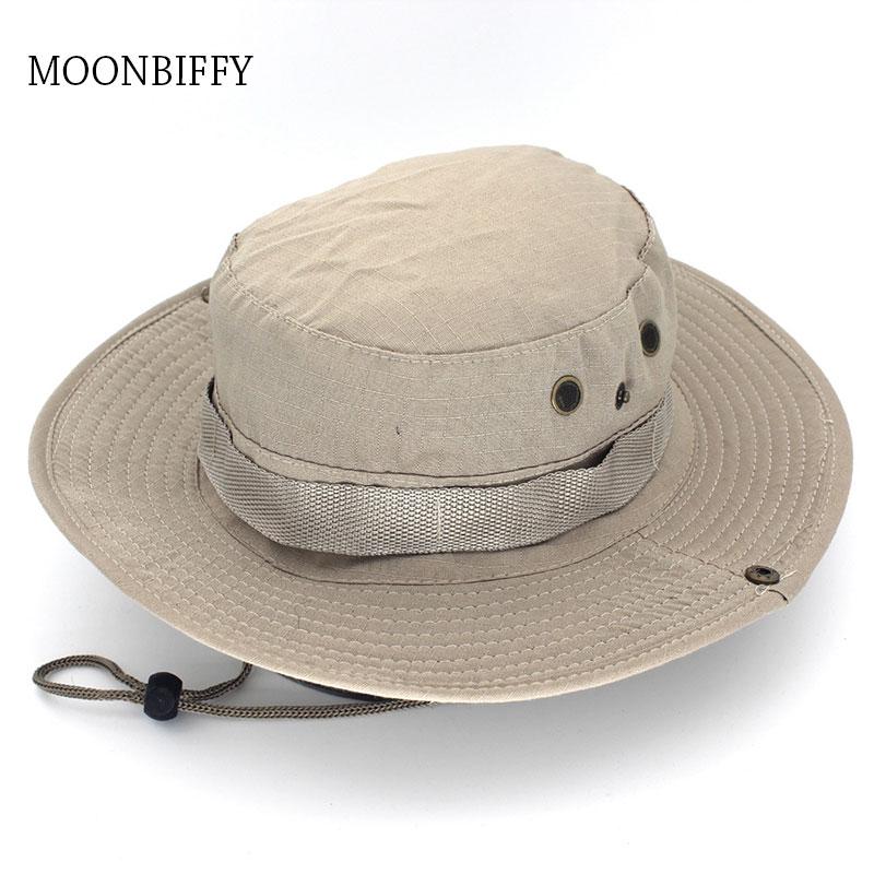 

Wide Brim Hats Casual Unisex Outdoor Fisherman Hat Climbing Fishing Camouflage Jungle Pure Color Round Edge Cap Boonie, Blue;gray
