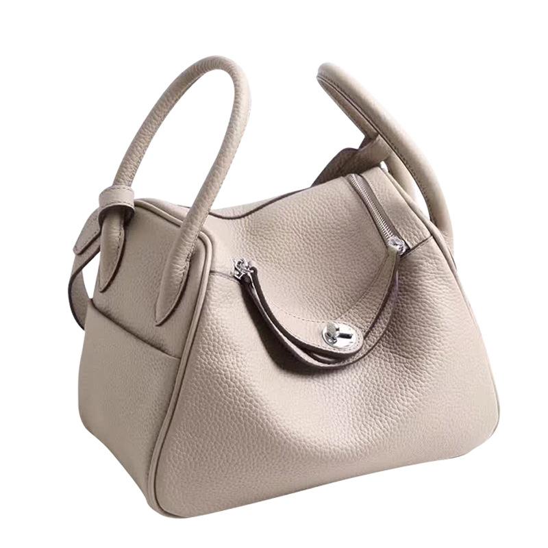

Evening Bags Cow Leather Lady Lindi Bag Brand Shoulder Messenger Luxury Handbags Women Designer Top-handle Famous 2021, Deep blue 26cm