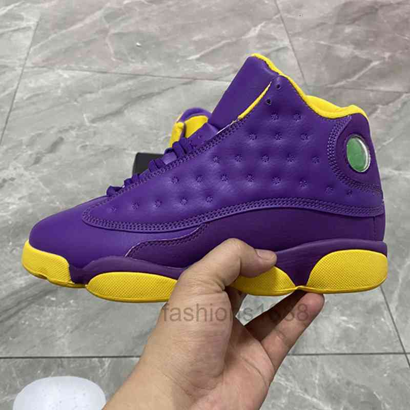

Classic 13 13s Chicago Lakers Court Purple Women Mens Basketball Shoes Jumpman Cap and Gown Flint Dirty Bred Barons Sports Sneakers 36-47, As photo 18