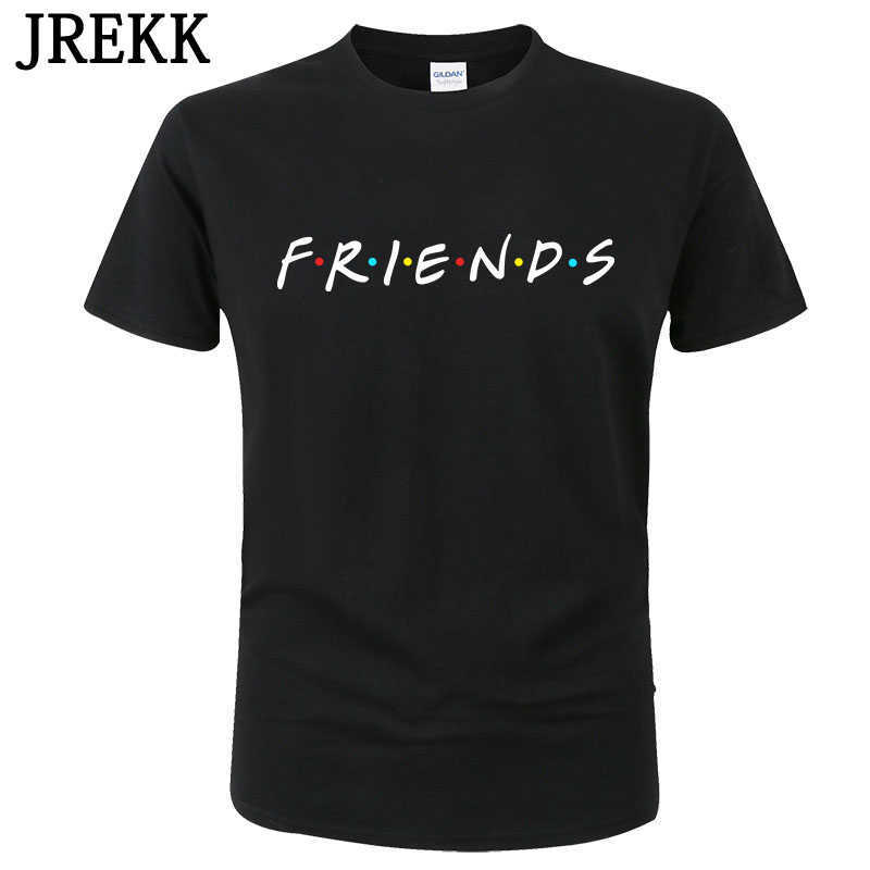 

2020 Cool Friends T Shirt Men Women Summer Cotton Short Sleeve Letter Printed Tshirt Casual Funny T-Shirts Streetwear Tees C163 X0621