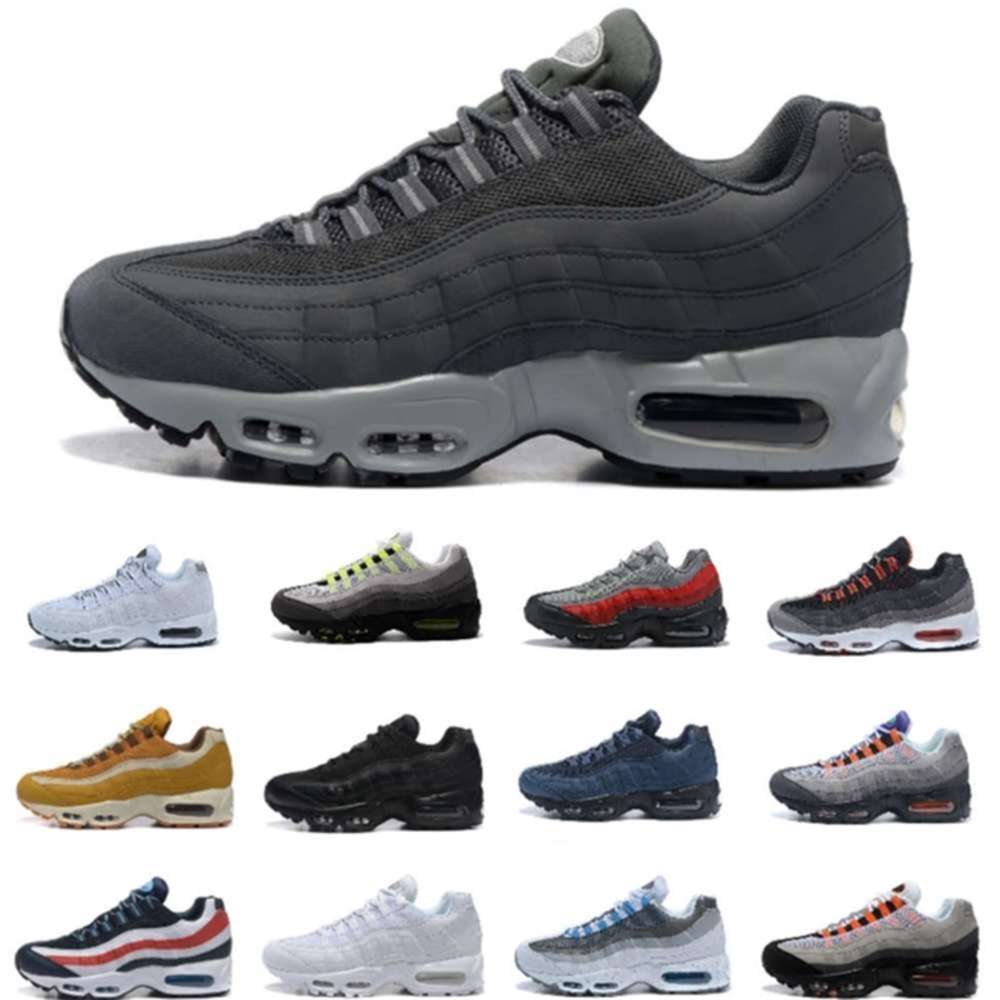 

UNDEFEATED 95 OG TT MENS Running Shoes 95s Triple black white Sneakers 20th Anniversary Sole Grey University BLUE Neon Chaussure tingfengt, D001