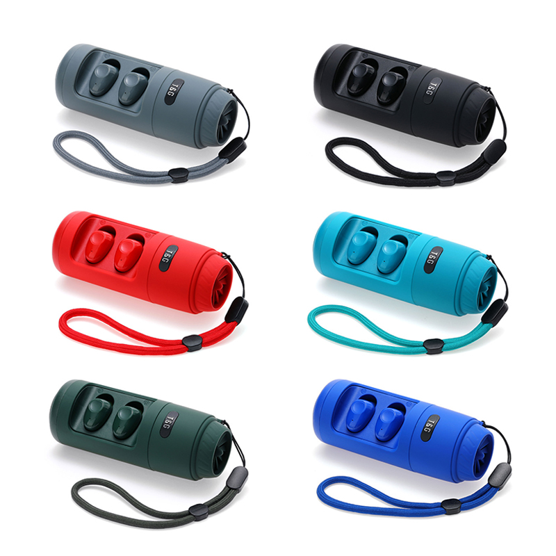 

TG806 Mini BT Speaker Comes with headphones Hifi Stereo Protable Wireless Soundbox Subwoofers Loudspeaker Outdoor MP3 Music Players USB FM PK TG116 TG106