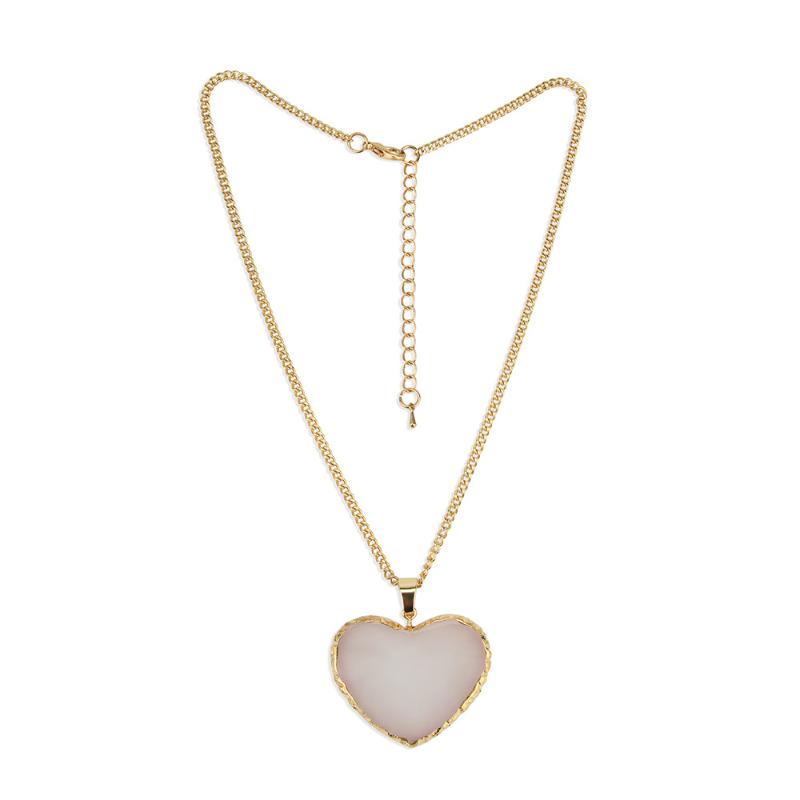 

Pendant Necklaces European And American Jewelry Sweet Peach Heart Clavicle Chain Temperament Elegant Couple Love Necklace