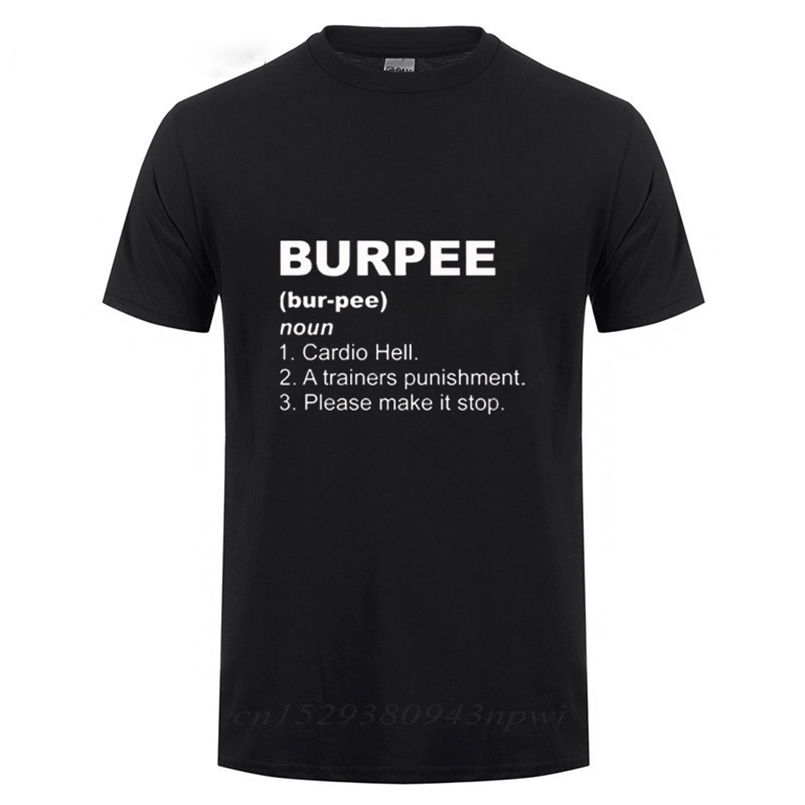 

Office Burpee Definition T Shirt Funny Birthday Gift For Men Streetwear Loose Cotton T-Shirt Crossfit Workout Clothing 210707, White