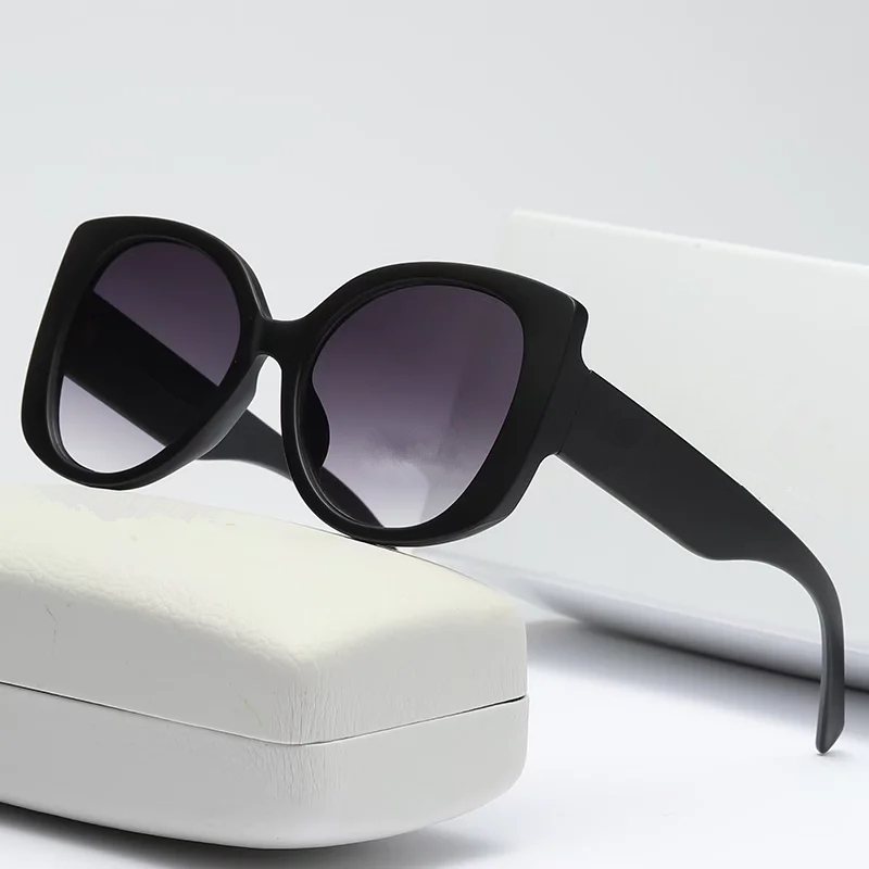 

Designer Sunglasses For Men Retro Big Frame Luxury Women Sun Glasses Eyeglasses With Box And Packaging, White;black