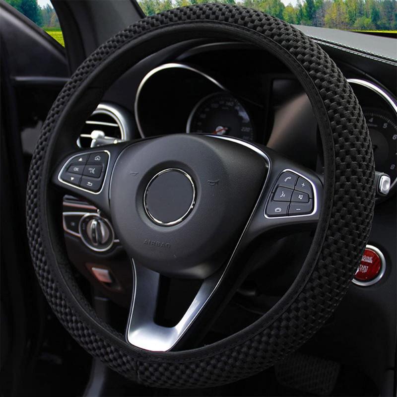 

Steering Wheel Covers TSSTUE Ice Silk Car Cover Universal 38CM Wear-Resistant Non-Slip Auto Parts Summer Cool Grip