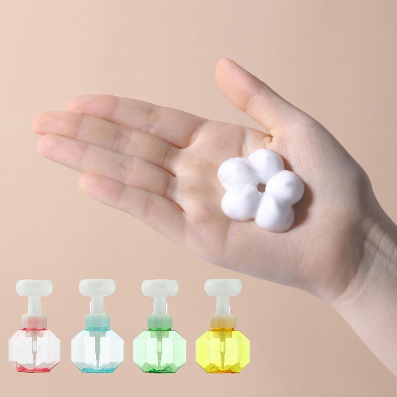 

Liquid Soap Dispenser 300ML Flower Shape Foam Foaming Bottle Whipped Mousse Points Bottling Shampoo Lotion Shower Gel Pump Bottles