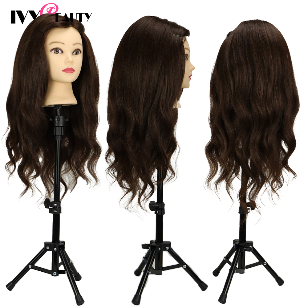 85% Real Human Hair Mannequin Head For Hair Training Styling Professional Hairdressing Cosmetology Dolls Head For Hairstyles 85% Real Human Hair Mannequin Head For Hair Training Styling Professional Hairdressing Cosmetology Dolls Head For Hairstyles