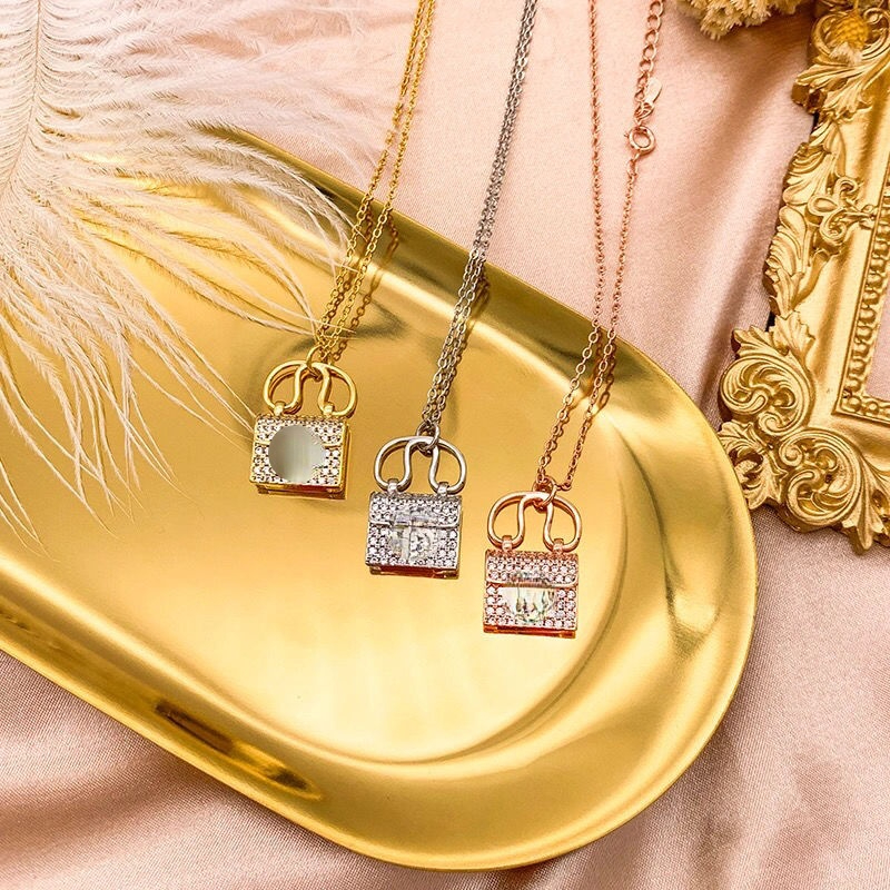 

jewelry Street Pendant Necklaces Necklace for Man Woman Jewelry Highly Quality with BOX Choker For parties, Silver